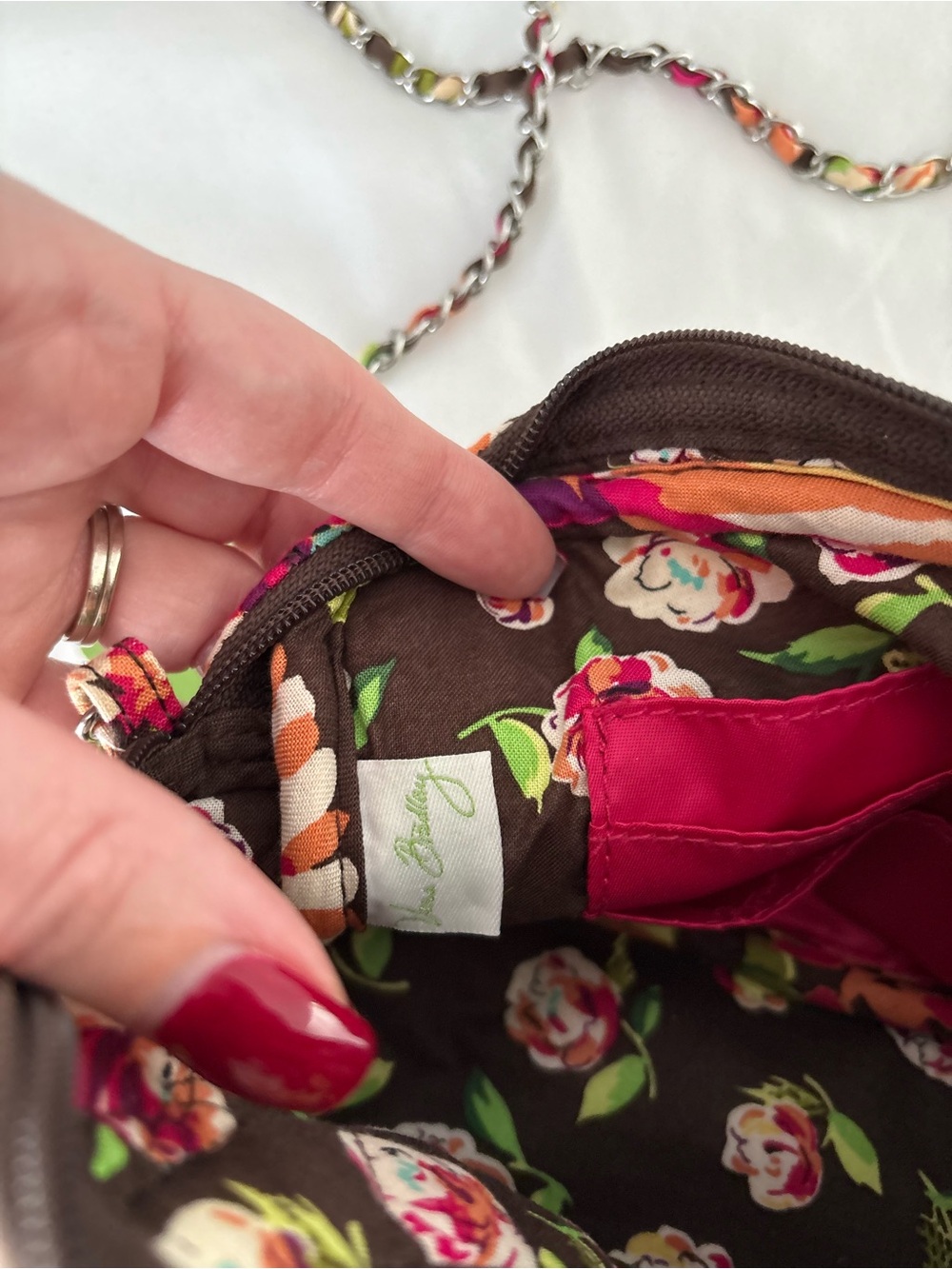 Vera Bradley English Rose Mini Chain Crossbody - Picture 4 of 7